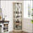 Elegant Lighted Corner Curio Cabinet with Adjustable Shelves and Anti-Toppling Safety, Perfect for Displaying Treasures-2119084383