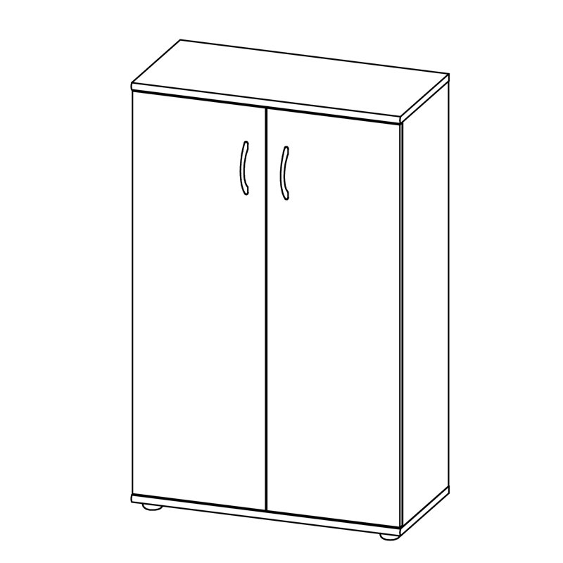 Power 110 cm H x 70 cm W Standard Bookcase