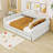 Queen Upholstered Daybed with USB Charging and Storage Drawers-1402547749