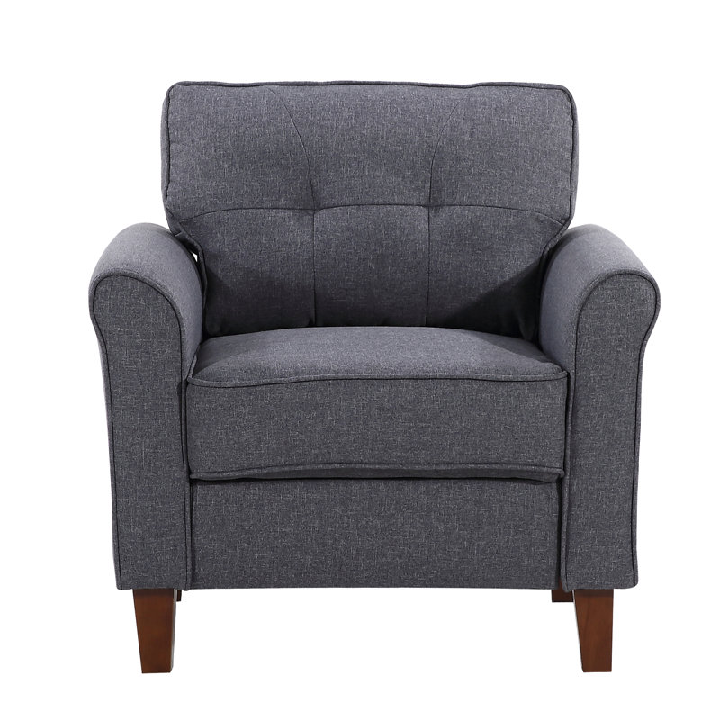 Matilda Velvet Armchair, Dark Gray