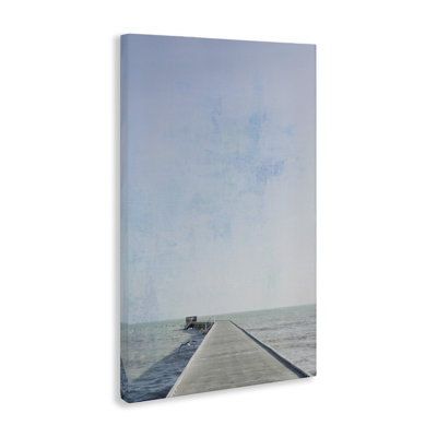 Soothing Pier in Distance Canvas Wall Art by Deborah Revell