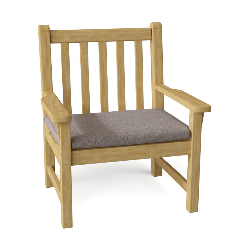 Dunbarton Outdoor Teak Lounge Chair, Ash
