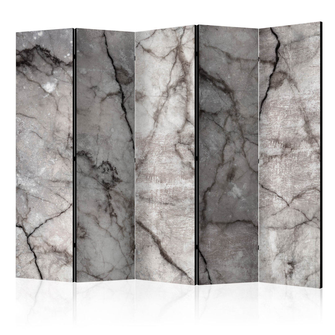 Paravent Grey Marble II mit 5 Paneelen