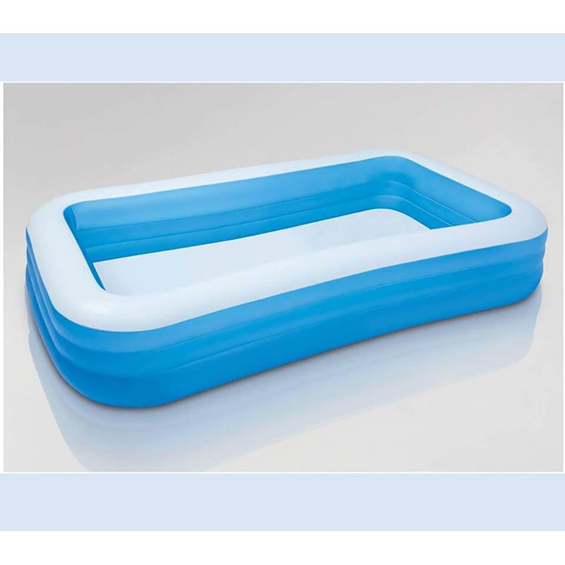 Intex Swim Center 72in x 120in x 22in Family Backyard Inflatable Swimming Pool