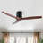 52" 3-Blades Flush Mount Wood Ceiling Fan without Light-1421584459-1421584463