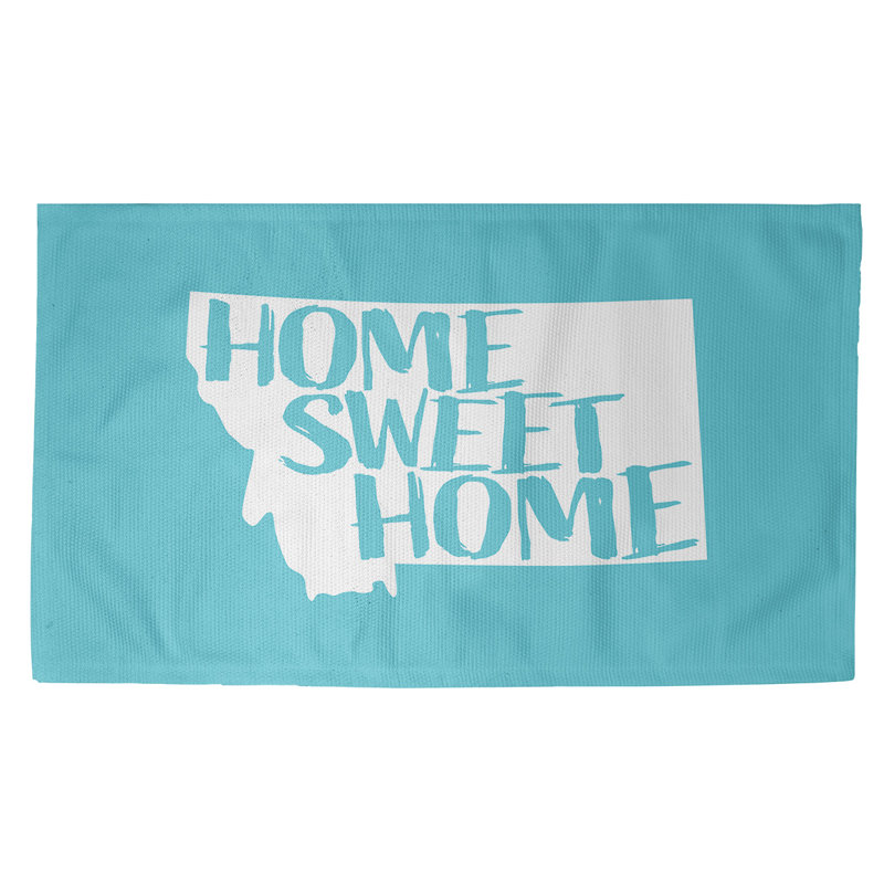Tapis de maison bleu doux Montana, Rectangle 5 pi x 7 pi