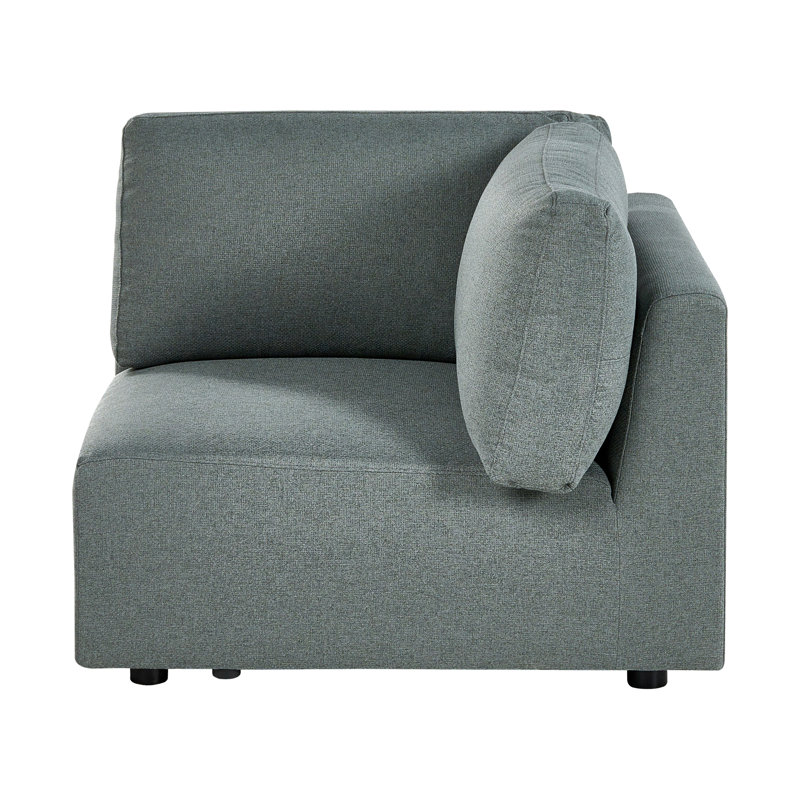 Blerata 1 Seater Seating Component, Left Hand Facing, Green Fabric