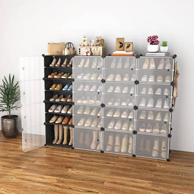 Shoe Rack, 12-Tier Tall Metal Shoe Storage Organizer, Adjustable Feet & Slanted Shelves, Holds 48-60 Pairs, Bronze Rebrilliant