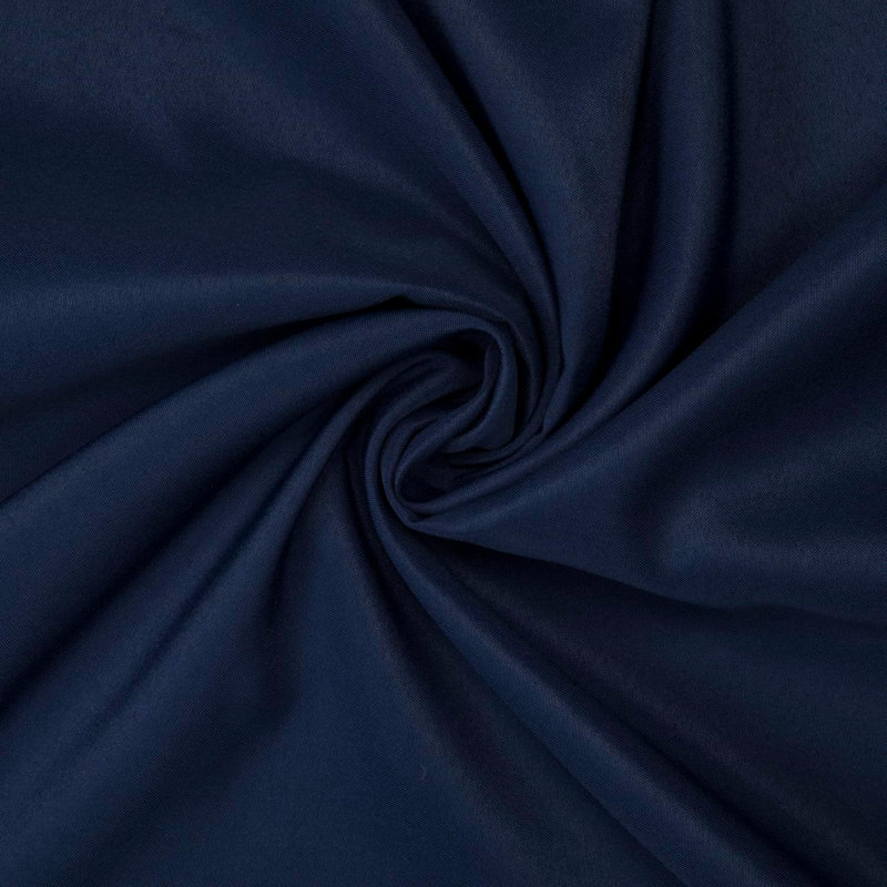Ambee Round No Pattern Polyester Tablecloth, 70" Round, Navy Blue