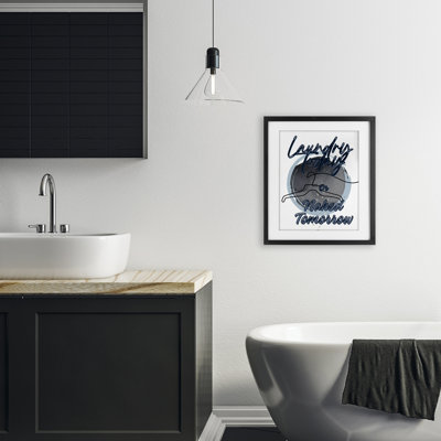 «Laundry Laundry with Hanger Contour», impression encadrée sous verre, design par Jesse Keith