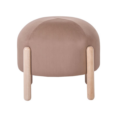 40 cm W Velvet Round Footstool