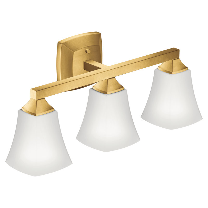 Moen Voss 3-Light Vanity Light, Brushed Gold