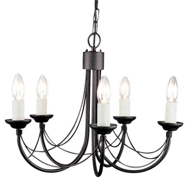 Grandville 5 - Light Candle Style Chandelier