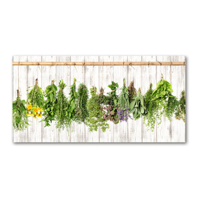 Herbs On A String - No Frame Print on Canvas