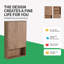 Armoire de rangement murale simple 24 po avec 2 portes fermées Solf et 1 tablette-414561148