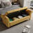 63" Bed Bench Yellow Fabric-1810784929