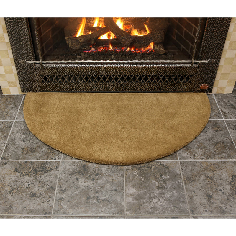 Tapis en laine Shankle, Terre de Sienne