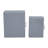 Modern Wood and Velvet Storage Boxes with Decorative Circular Pull - Set of 2-768604984