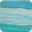 Tapis extérieur lavable rayé bleu sarcelle et turquoise 8 pi