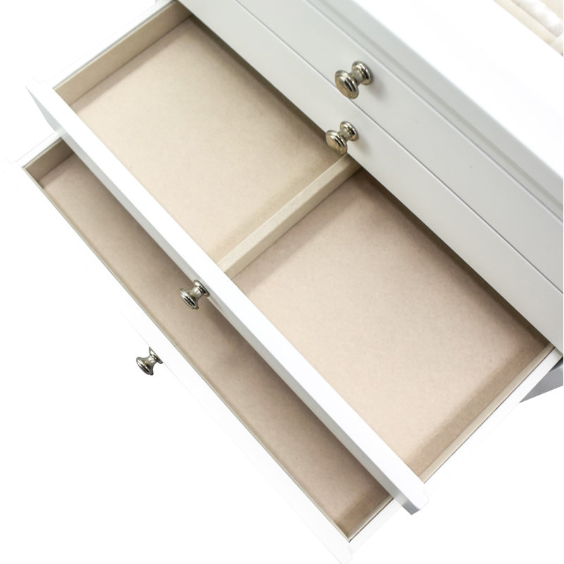 Boîte à bijoux élégante, Blanc