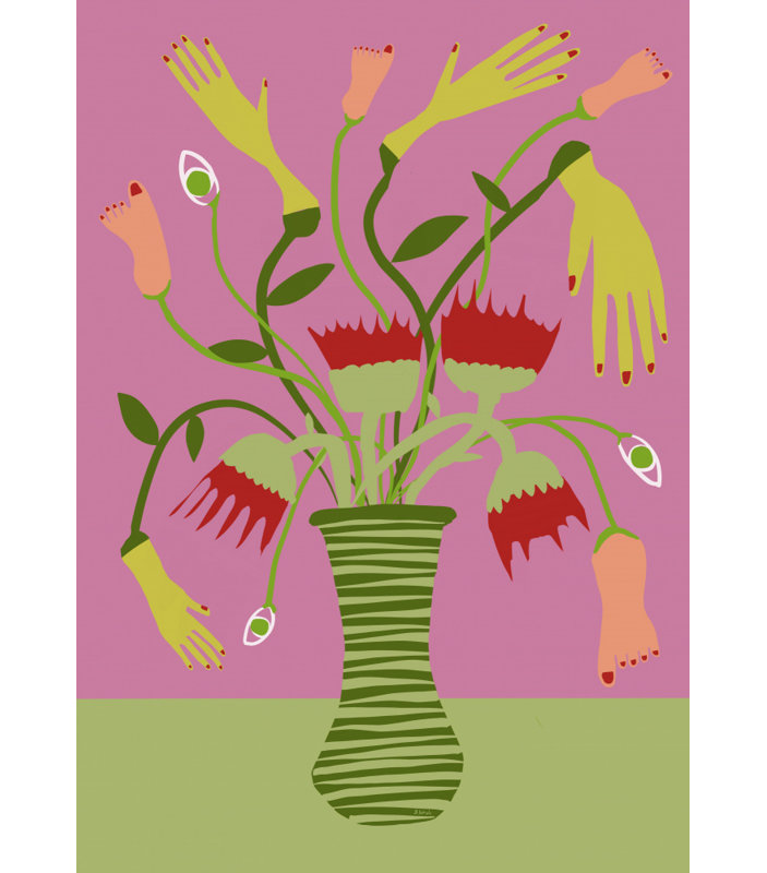 Wrapped Canvas Print, Pink, 76.2cm H x 50.8 cm W