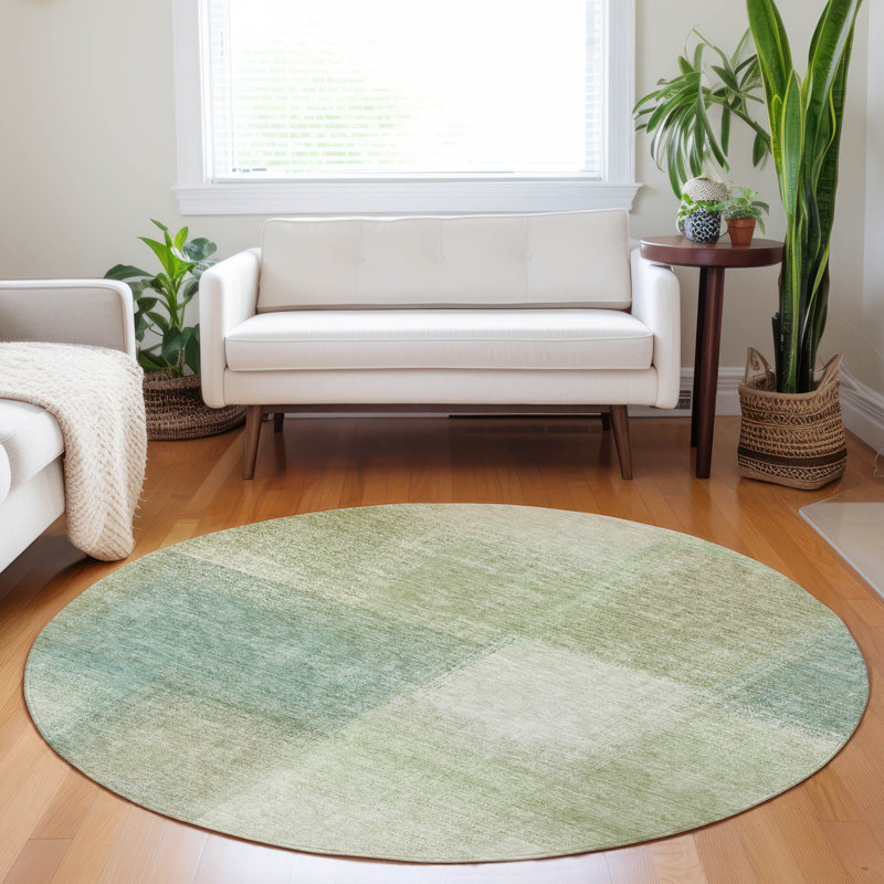 Tapis en aloès Tweedy lavable à la machine de qualité supérieure, Rond 8 pi
