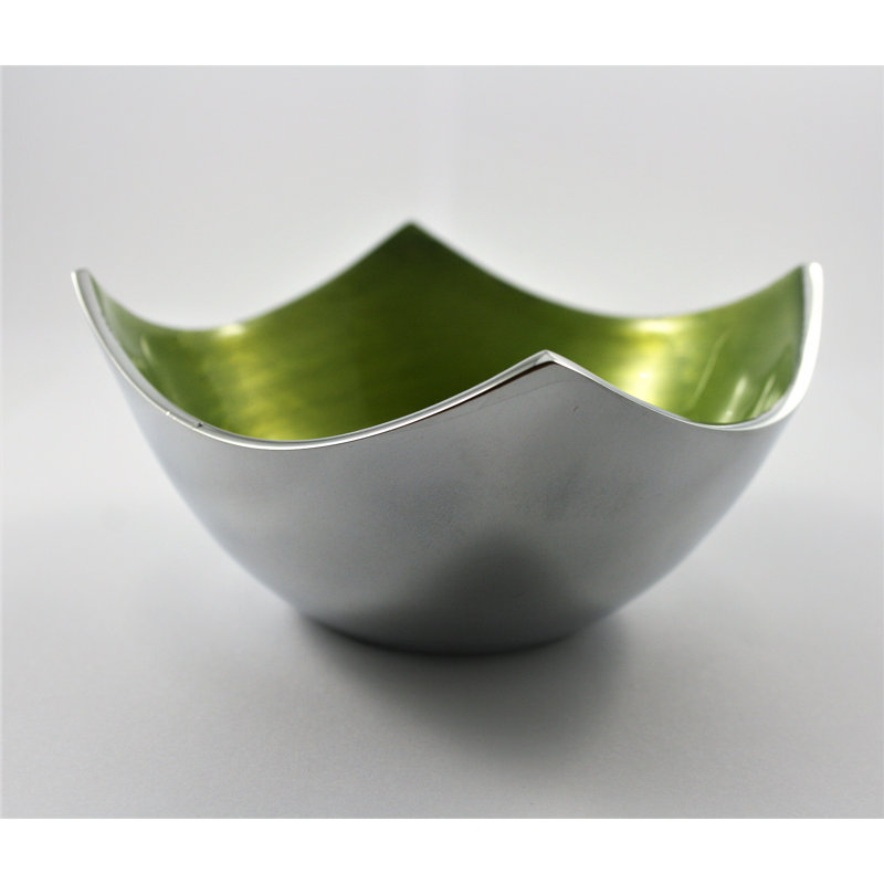 17 Stories Colinton Aluminum Serving Bowl, Lime