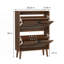 Armoire à chaussures indépendante médiévale moderne avec 2 tiroirs rabattables-1553782212