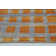Tapis géométrique gris / orange Pinheiro