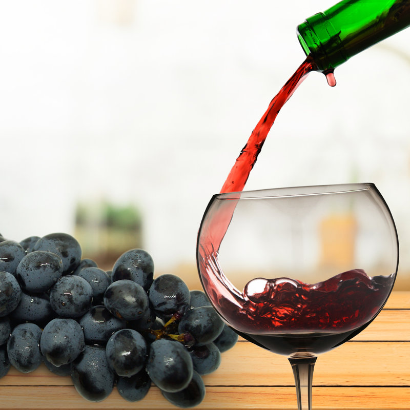 Verre à vin rouge coloré, paquet de 2, Fumée