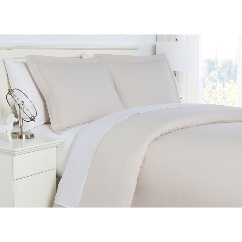 Ensemble de housse de couette en percale de coton à 300 fils de la collection Classic Southshore Fine Linens Classic, Os