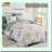 Leafy Dreams 7-Piece Queen Comforter Set - Botanical Bedding in Soft Microfiber with Reversible Design. Includes Comforter, Pillowcases, Shams, Flat Sheet, and Fitted Sheet. Create a cozy oasis with this floral-inspired set!
