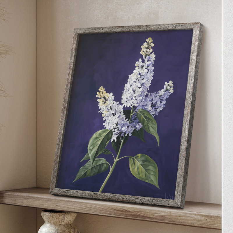 Reproduction encadrée FLORAL Series CCxxxiv - bois massif, 11" H x 9" W
