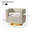 Velvet Swivel Barrel Chair-1742314299