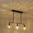 Lumoira 3 - Light Linear Kitchen Island Pendant With Hammered Globe Glass Shade-708867426