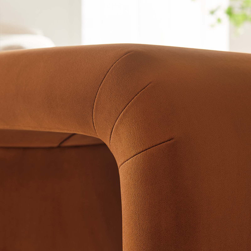 Tabouret d'appoint Modway Koda, Rouille / laiton doré