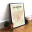 «San Antonio City Map», reproduction d'impression sur affiche en beige-24705506