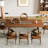 Tan Rectangular Solid Wood Butterfly Leaf  Dining Table-1430289173