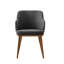 Foyer Upholstered Armchair with Wooden Base-506373487-506373472