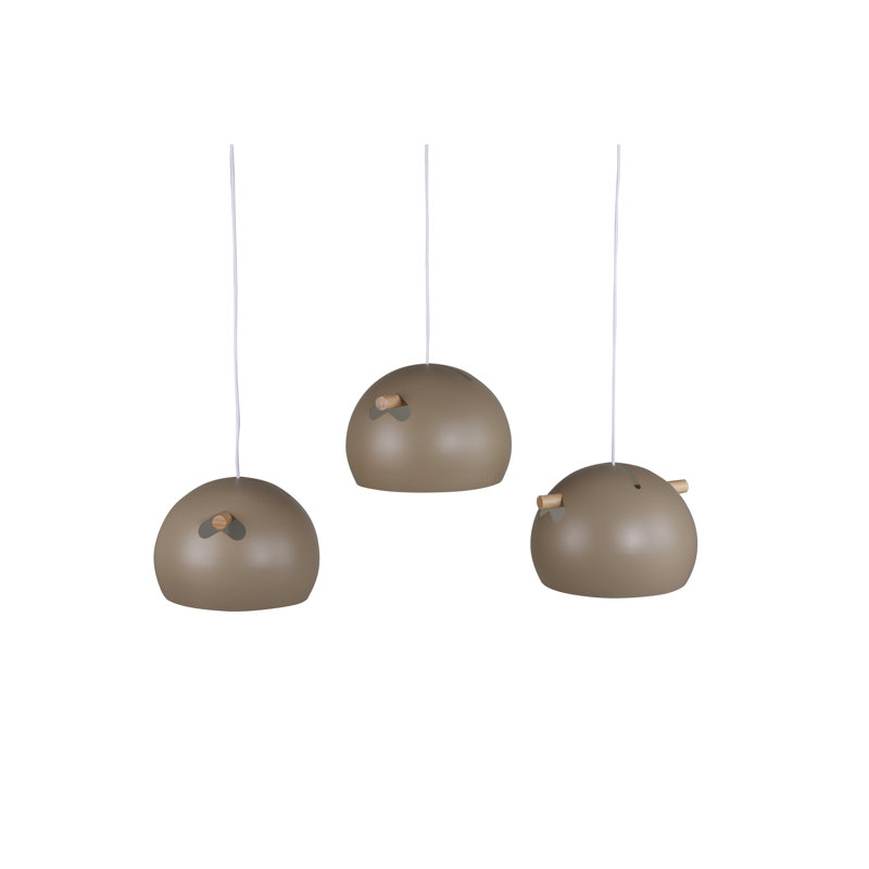 Althea 3 - Light Kitchen Island Pendant, Beige, 22cm H x 97cm W x 29cm D