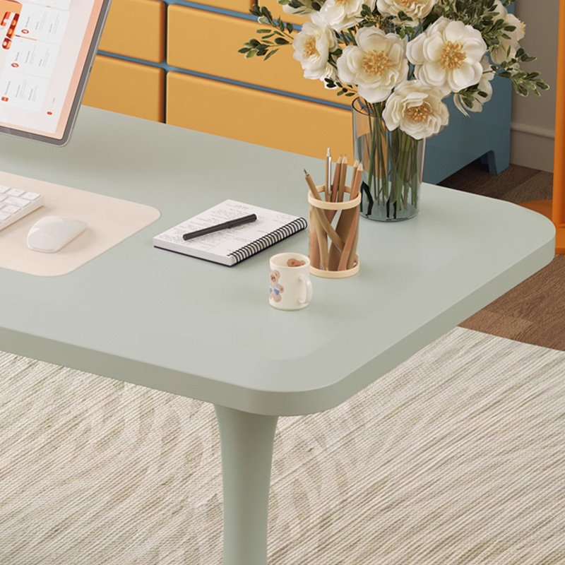 Bureau moderne, moderne, luxueux, épais, irrégulier et durable, H 29,52 po x l 55,11 po x P 23,62 po, Vert clair