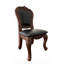 Chaise d'appoint en cuir végétalien Ilynn-535824543