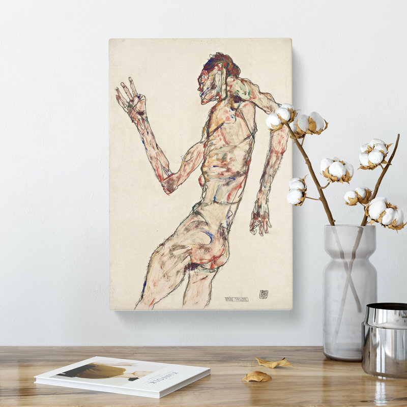 The Dancer by Egon Schiele - Wrapped Canvas, 76cm H x 50cm W x 3cm D