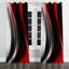 Aundria - Rideau à œillets abstrait Modern Waves - Rideau occultant abstrait - 1 panneau-586624598-587126154