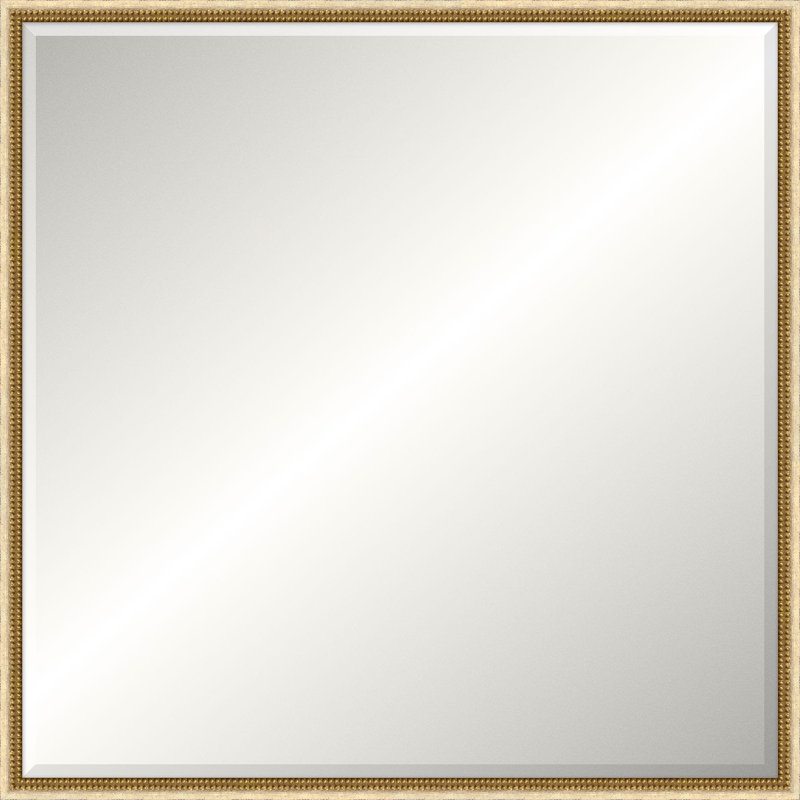 Miroir de plancher en bois massif Winchester, Carrée, 44,25 po x 44,25 po