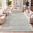 Kaylonie Modern Berber Stripe Cream/Turquoise Rug-1885436922