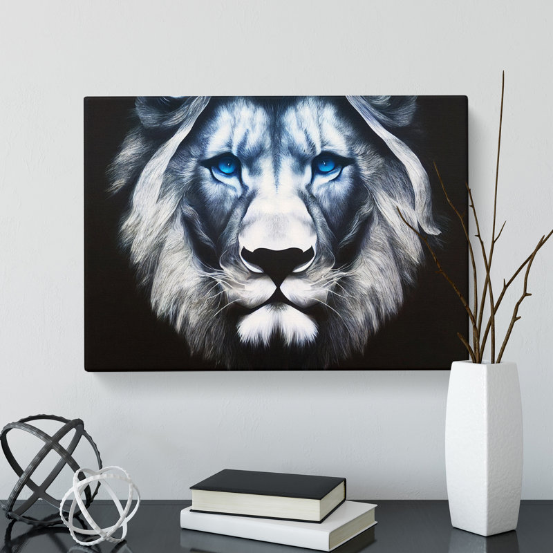 Awesome Lion - Wrapped Canvas, 35cm H x 50cm W x 3cm D