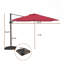 10FT Square Cantilever Patio Umbrella in Red (without Umbrella Base)