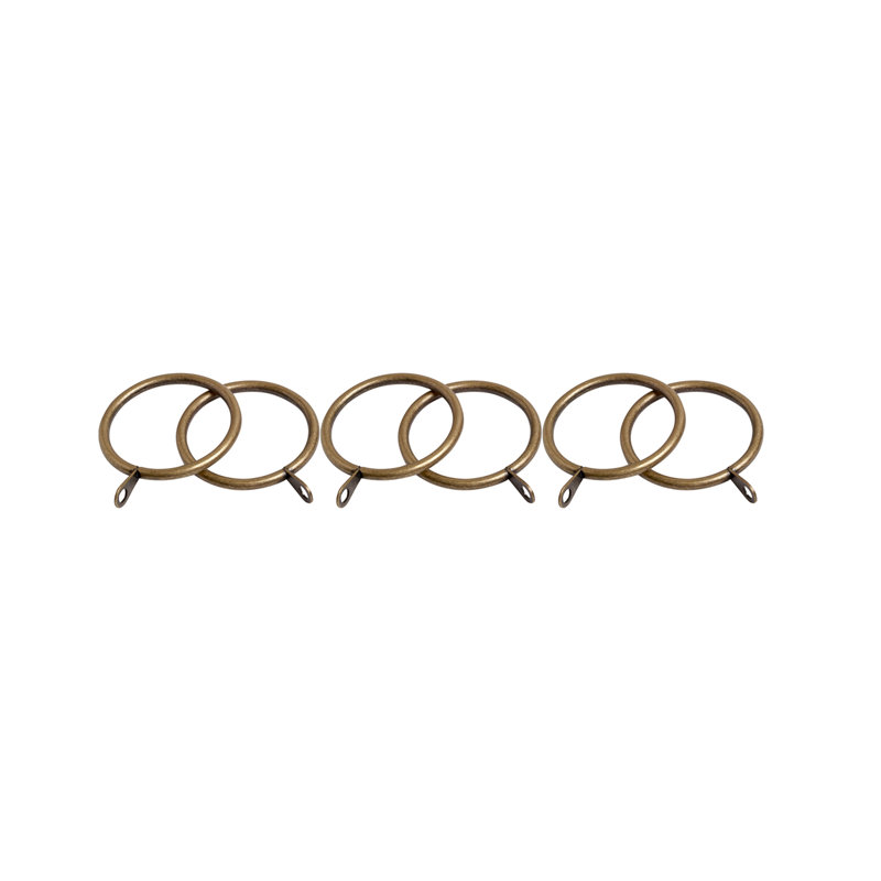 22-25Mm Finesse Unlined Rings PK6, Antique Brass