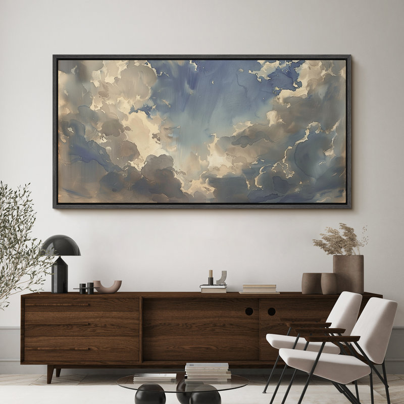 «Dynamic Blue Sky and Clouds», reproduction sur toile, H 30 po x l 60 po, Noir, noir, noir, noir